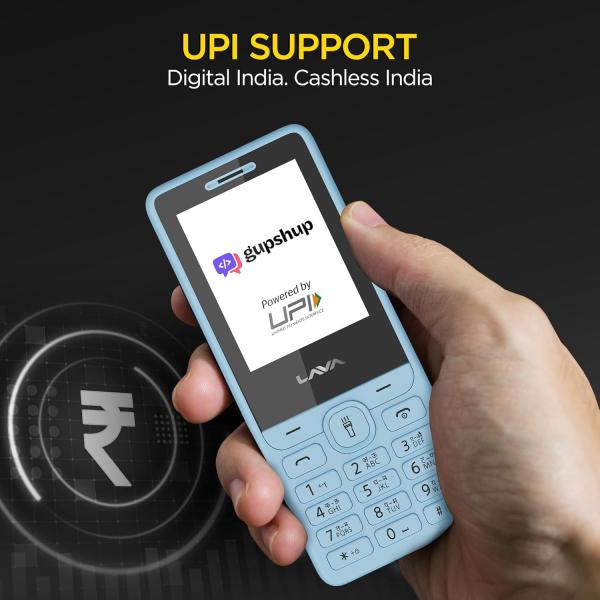 Lava A5 (2025) Dual SIM Keypad Mobile with 2.4'' Big Display | UPI Support, 1200mAh Battery | BOL Feature | Camera | Auto Call Recording | Glass...