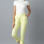 Yellow Cotton Trouser