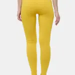 Ankle Length Leggings Cotton Light Mustard