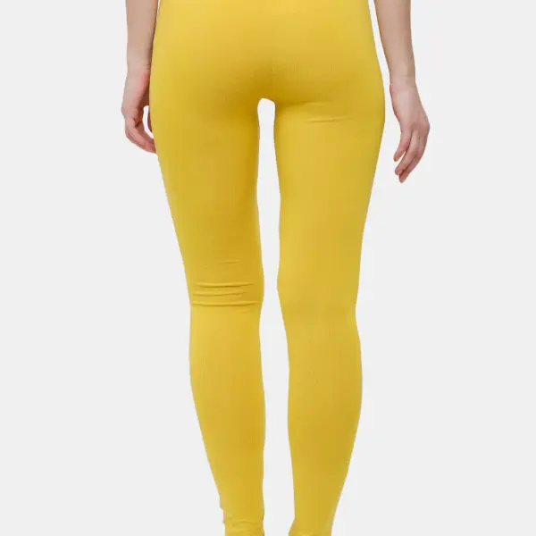 Ankle Length Leggings Cotton Light Mustard