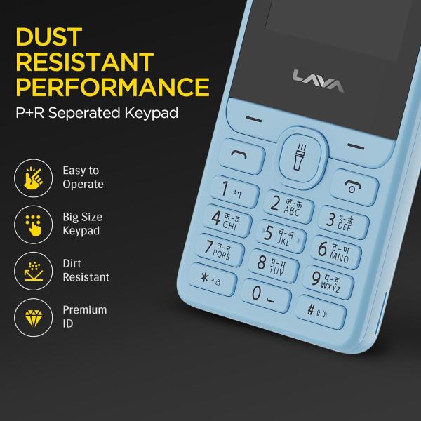 Lava A5 (2025) Dual SIM Keypad Mobile with 2.4'' Big Display | UPI Support, 1200mAh Battery | BOL Feature | Camera | Auto Call Recording | Glass...