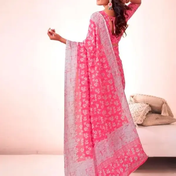  New Arrival Latest Georgette Printed Saree
