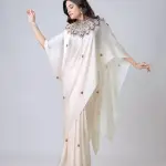 Women's satin silk Digital print saree