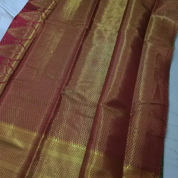 Balaton Silk Banarasi Silk Mint Green Beads & Stones Saree