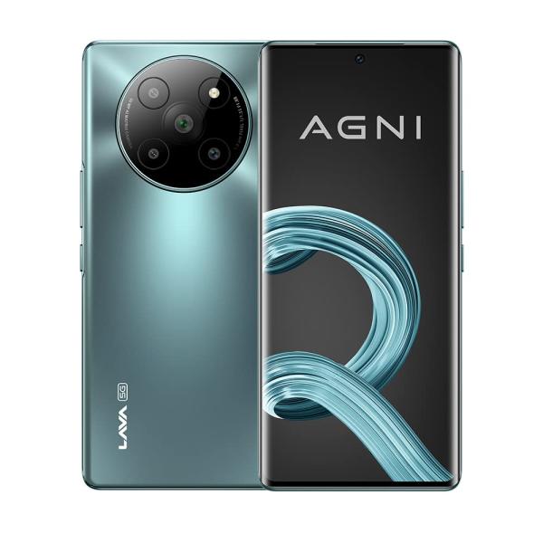 Lava Agni 2 5G (Glass Viridian, 8GB RAM, 256GB Storage) | India's First Dimensity 7050 Processor | 120 Hz Curved Amoled Display | 13 5G Bands |.