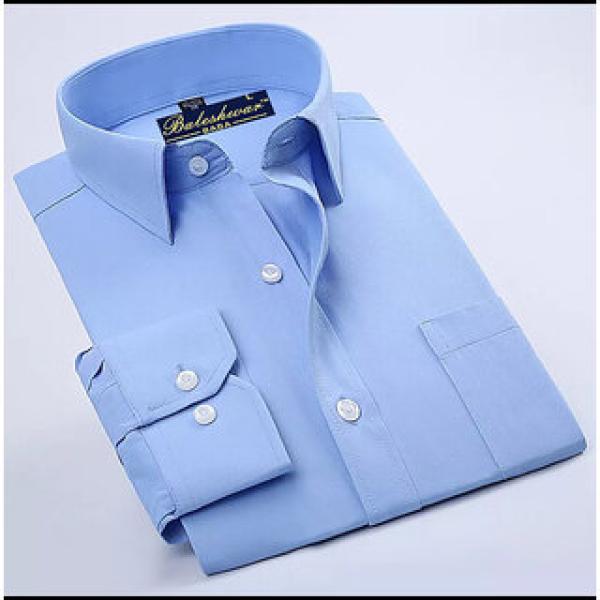 Men Blue Solid Formal Shirt (Pack of 1)