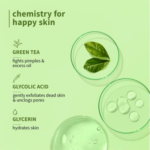 Plum Green Tea Face Toner For Oily, Acne-Prone Skin | With Glycolic Acid