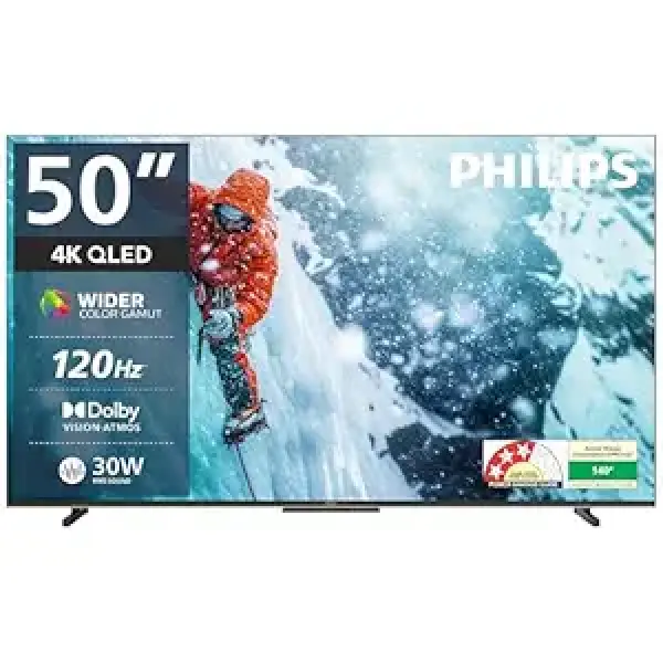 Philips 127 cm (50 inches) 8100 Series 4K Ultra HD Smart QLED Google TV 50PQT8100/94