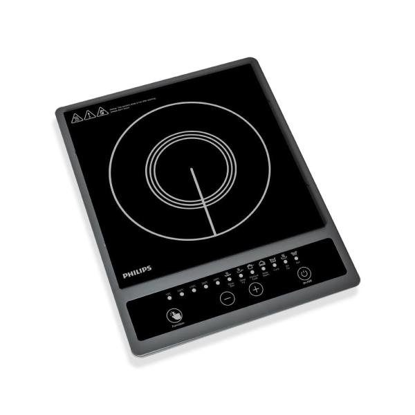 Philips HD4934/00 1300W Induction Cooktop with Triple MOV for 4kW surge protection with soft touch control