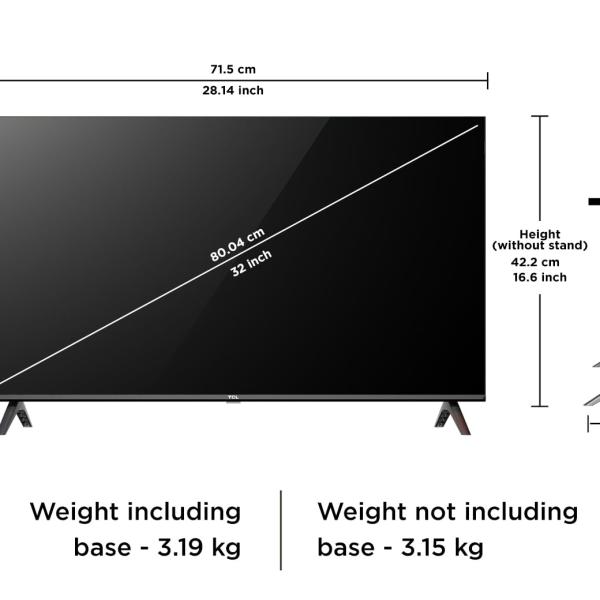 TCL 80 cms (32 inches) V5C Series Full HD Smart QLED Google TV 32V5C