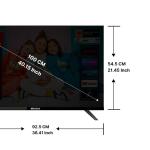 Kodak 100 cm (40 inches) 9XPRO Series Full HD Certified Android LED TV 409X5061 (Black)