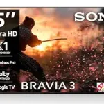 Sony BRAVIA 3 Series 164 cm (65 inches) 4K Ultra HD AI Smart LED Google TV K-65S30B (Black)