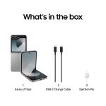 Samsung Galaxy Z Flip6 5G AI Smartphone (Silver Shadow, 12GB RAM, 256GB Storage)