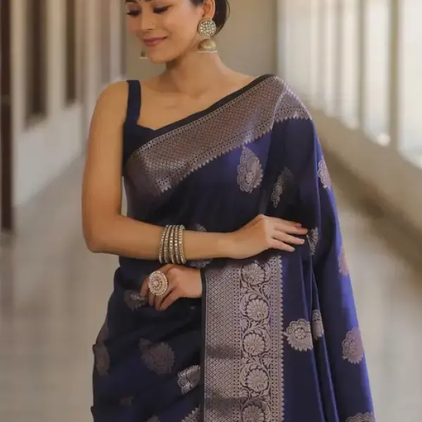  Banarasi Lichi Silk Jecqurd Saree