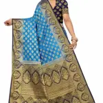 Women's cotton silk multicolour Saree