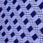 Double Printed Bedsheet (Pack of 1, Blue, White)