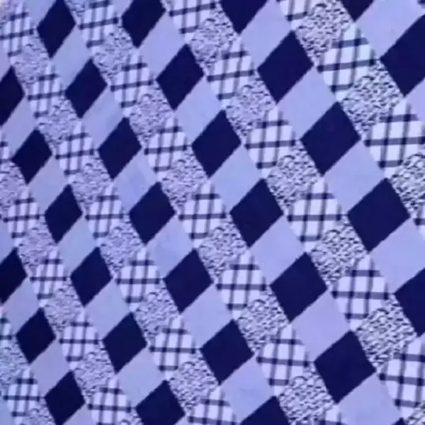 Double Printed Bedsheet (Pack of 1, Blue, White)