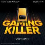 realme NARZO 70 Turbo 5G (Turbo Yellow,6GB RAM,128GB Storage) | Segment's Fastest Dimensity 7300 Energy 5G Chipset | Motorsports Inspired Design
