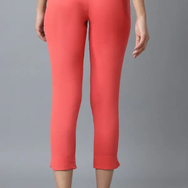 Peach Cotton Trouser