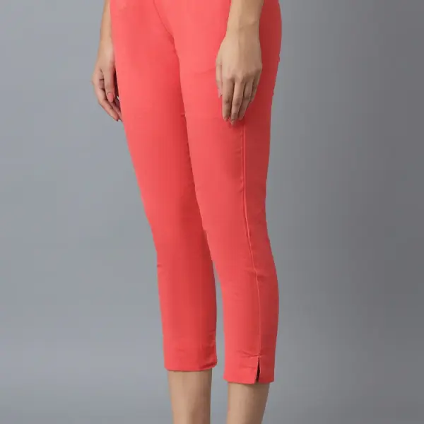 Peach Cotton Trouser