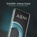 Lava Agni 2 5G (Glass Viridian, 8GB RAM, 256GB Storage) | India's First Dimensity 7050 Processor | 120 Hz Curved Amoled Display | 13 5G Bands |.