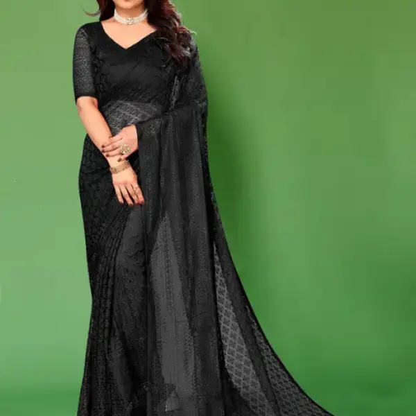  Designer Net Saree