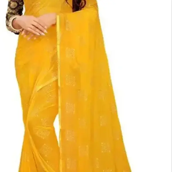  Printed Daily Wear Chiffon Saree
