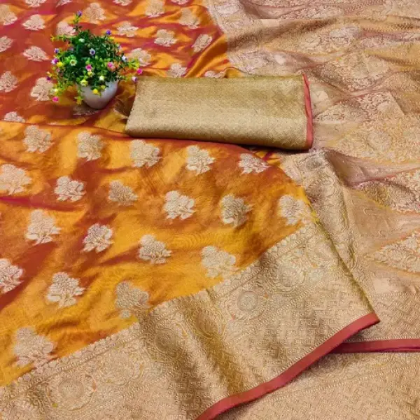 Latest Ethinic Banarasi Jacquard Silk Saree