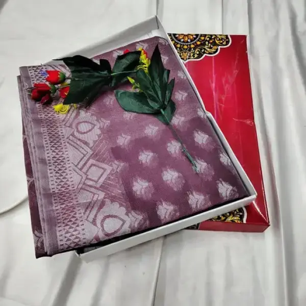  Patta Cotton Silk Saree
