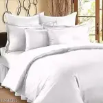 Double bed with two pillow covers