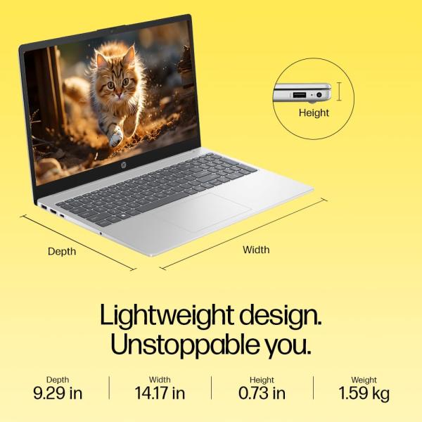 HP 15, AMD Ryzen 3 7320U (8GB LPDDR5, 512GB SSD)