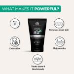 The Man Company Charcoal Tan Removal Face Scrub for Glowing Skin | Anti Acne, Blackhead Remover for Oily Skin