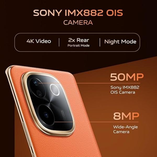 vivo T3 Pro 5G (Sandstone Orange, 8GB RAM+ 128GB Storage) Snapdragon 7 Gen 3 Processor | AMOLED Display | Dual Nano-SIM | 5500mAh Battery