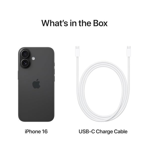 iPhone 16 Plus 256 GB: 5G Mobile Phone with Camera Control, A18 Chip and a Big Boost in Battery Life. Works with AirPods; Black