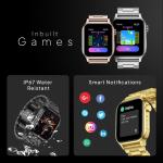 Waterproof Metal Smartwatch for Men & Women - Silver