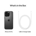 iPhone 16 Pro Max 256 GB: 5G Mobile Phone with Camera Control, 4K 120 fps Dolby Vision and a Huge Leap in Battery Life. Works with AirPods; Black Titanium
