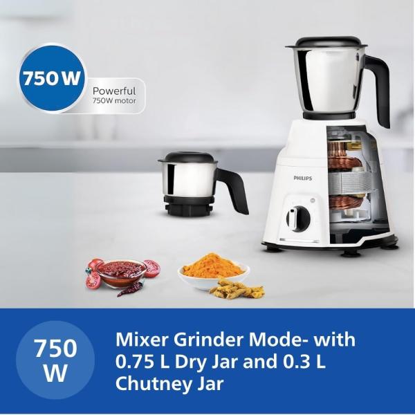Philips Mixer Grinder 750 Watt, 3 in 1 (Mixer Grinder + Juicer +