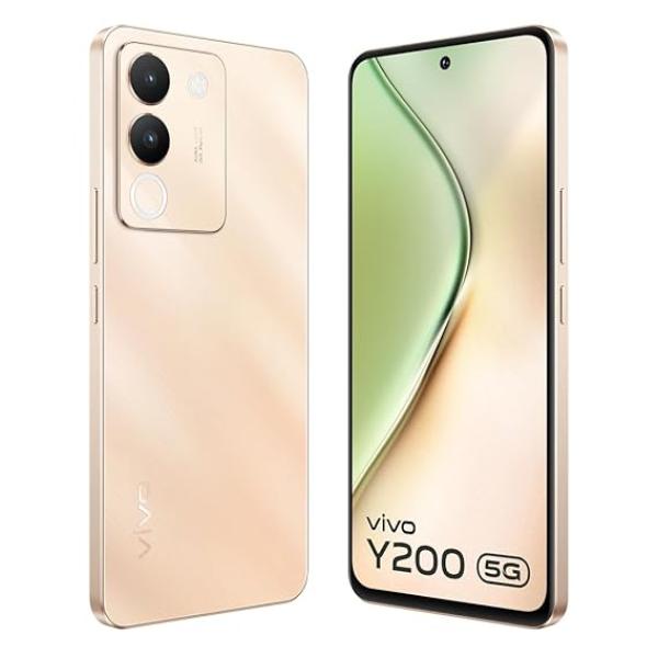 Vivo Y200 5G (Desert Gold, 8GB RAM, 256GB Storage) with No Cost EMI/Additional Exchange Offers