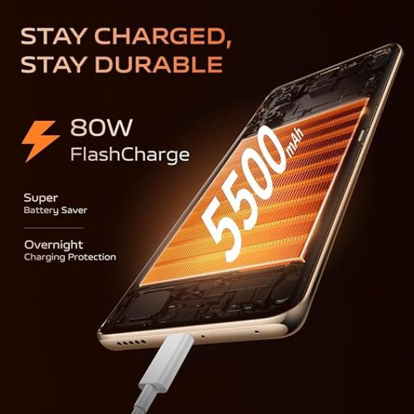 vivo T3 Pro 5G (Sandstone Orange, 8GB RAM+ 128GB Storage) Snapdragon 7 Gen 3 Processor | AMOLED Display | Dual Nano-SIM | 5500mAh Battery