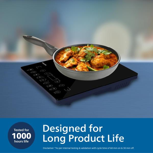 Philips HD4995/00 2100W Induction Cooktop With Soft Touch Panel