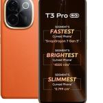 vivo T3 Pro 5G (Sandstone Orange, 8GB RAM+ 128GB Storage) Snapdragon 7 Gen 3 Processor | AMOLED Display | Dual Nano-SIM | 5500mAh Battery