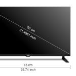 VW 80 cm (32 inches) Frameless Series HD Ready Android Smart LED TV VW32S