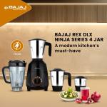 Bajaj Rex DLX Ninja Series 750W Mixer Grinder