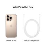 iPhone 16 Pro 1TB : 5G Mobile Phone with Camera Control, 4K 120 fps Dolby Vision and a Huge Leap in Battery Life. Works with AirPods; Desert Titanium