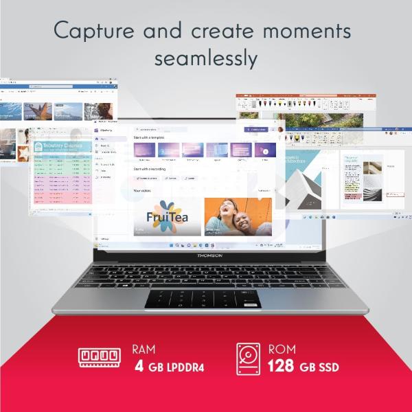 Thomson Neo Metallic with Numeric Touch Pad Intel Celeron Dual Core