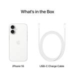 iPhone 16 Plus 128 GB: 5G Mobile Phone with Camera Control, A18 Chip and a Big Boost in Battery Life. Works with AirPods; White