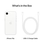 iPhone 16e 512 GB: Built for Apple Intelligence, A18 Chip, Supersized Battery Life, 48MP Fusion. Camera, 15.40 cm (6.1″) Super Retina XDR Display; White