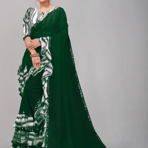 Printed Georgette Saree
