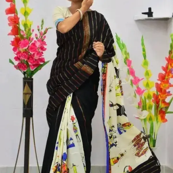 Awesome Women's Soft Cotton Saree