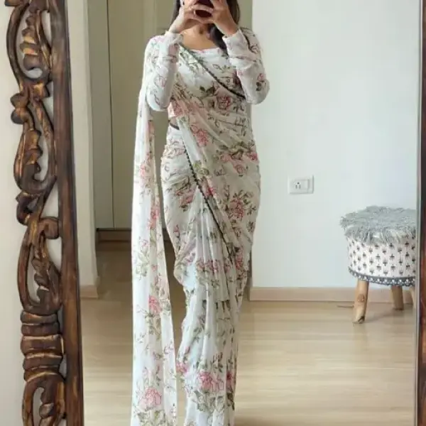 Georgette Butty Saree